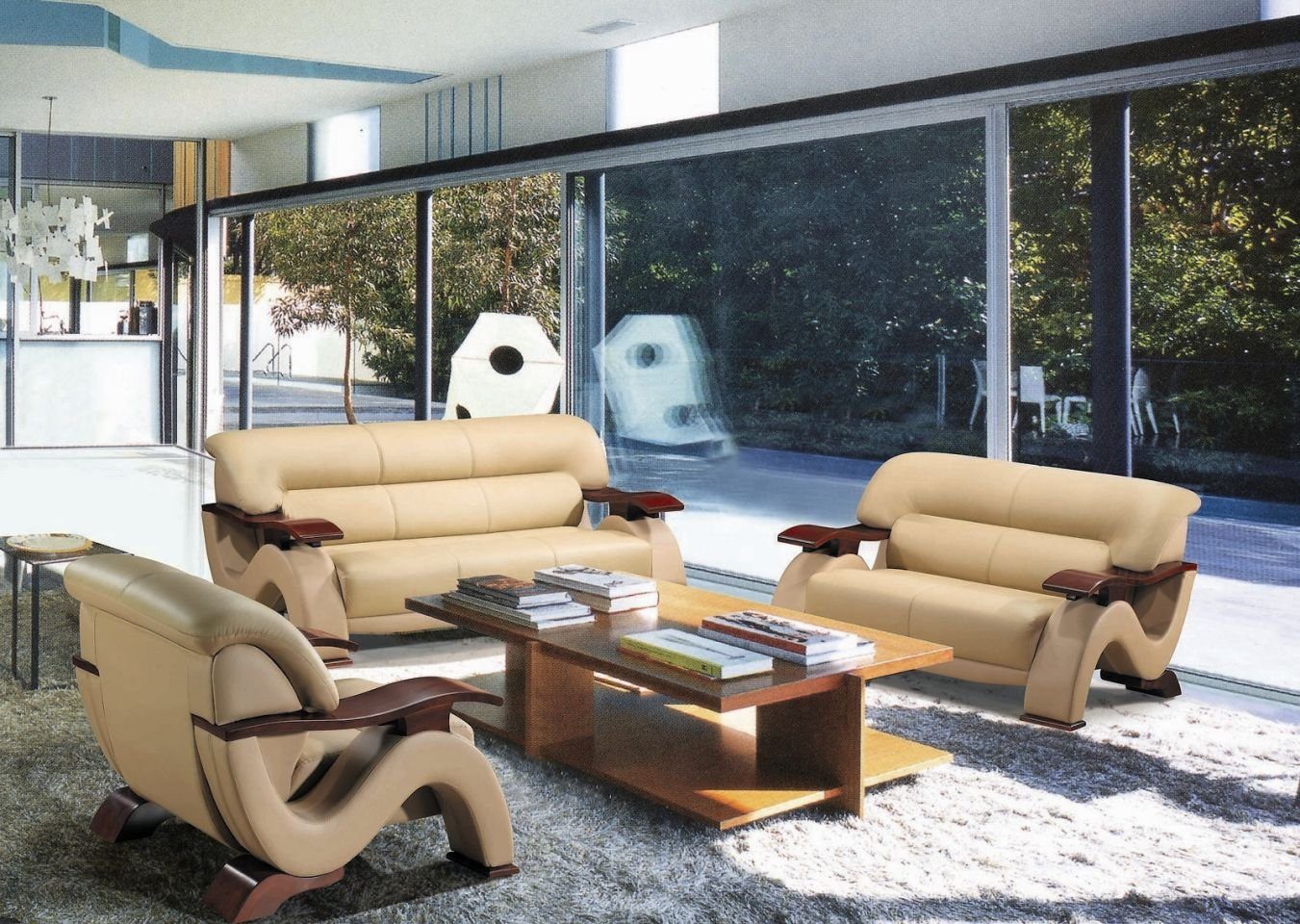 Sofa Europe Sofagarnitur Moderne beige Set Polster in Luxus, Couch Made JVmoebel Designer