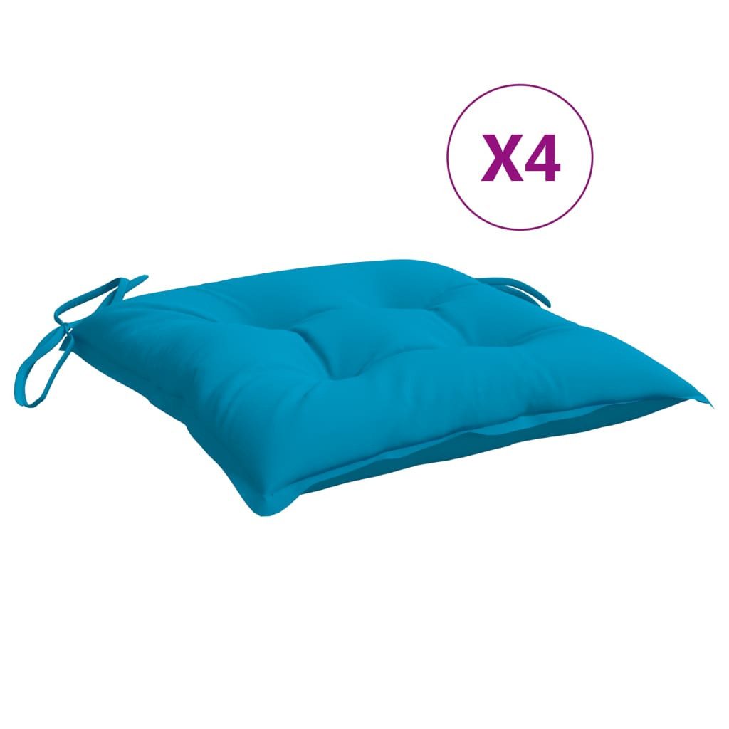 vidaXL Sitzauflage Palettenkissen 4 Stk. Hellblau günstig online kaufen