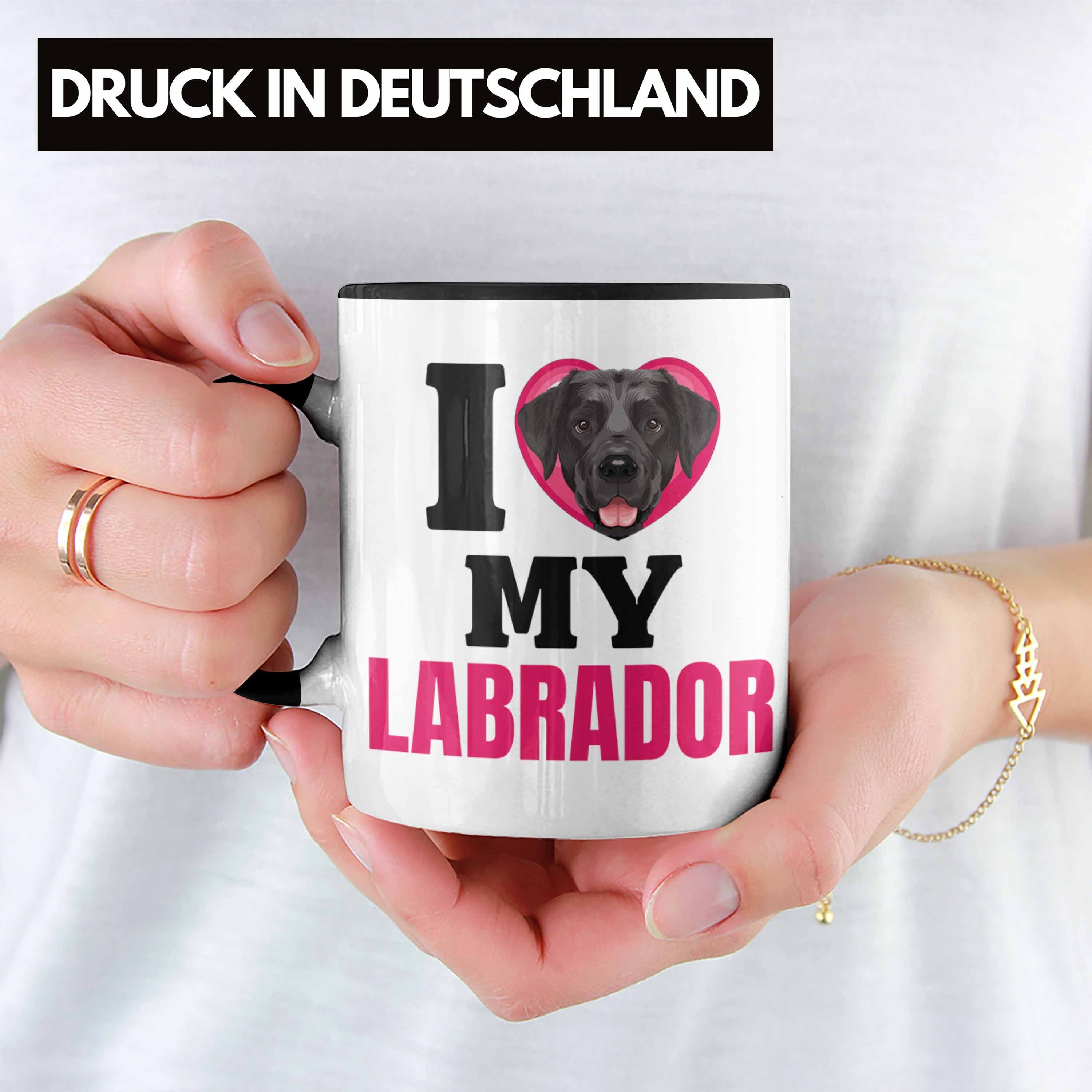 Spruch Besitzerin Love Labrador Tasse Geschenkidee Lustiger I Tasse Schwarz Geschenk Trendation