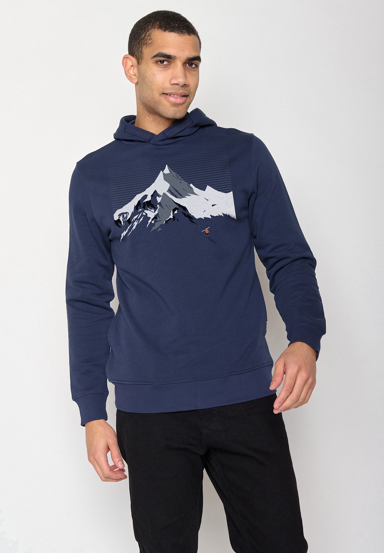 GreenBomb Hoodie Star Nature Mountain Ski Motiv Natur günstig online kaufen