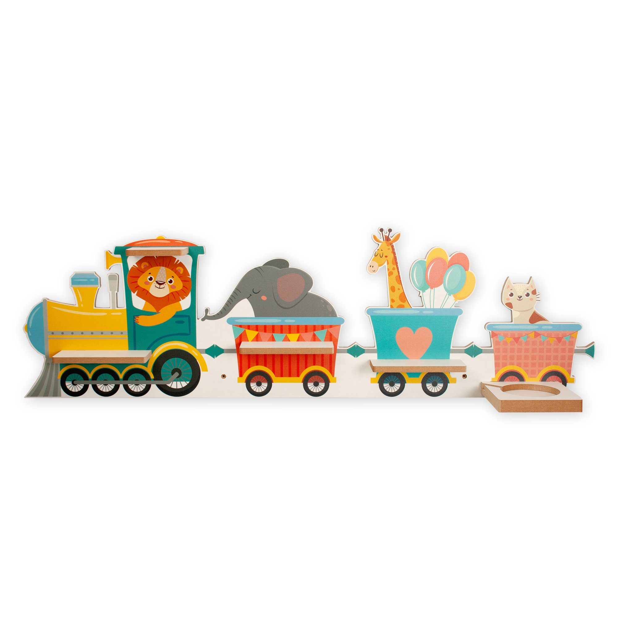 Kinderregal MUSIKBOX-REGAL Tier-Zug