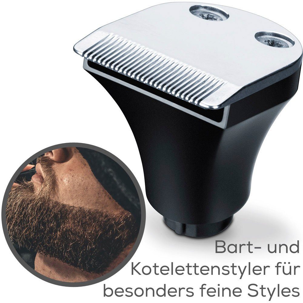 Elektrorasierer BEURER Aufsätze: wasserfest HR BarbersCorner 1, 8000, (IPX6)