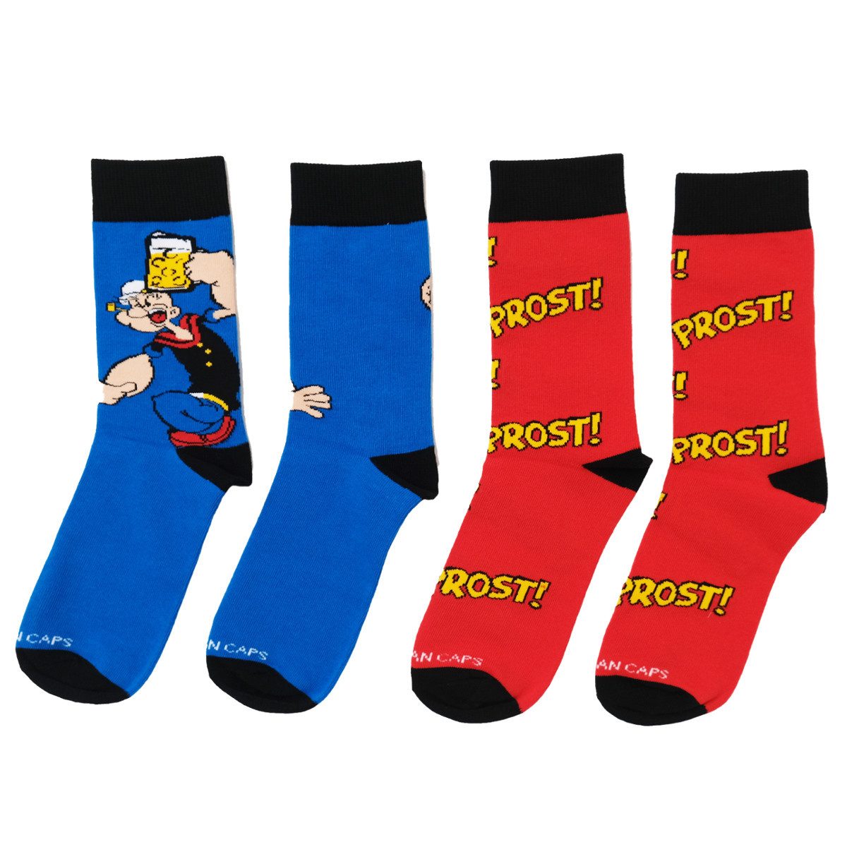 Bavarian Caps Freizeitsocken Bavarian Caps Носкиbox Popeye (Socken, 2-Paar, Носки)