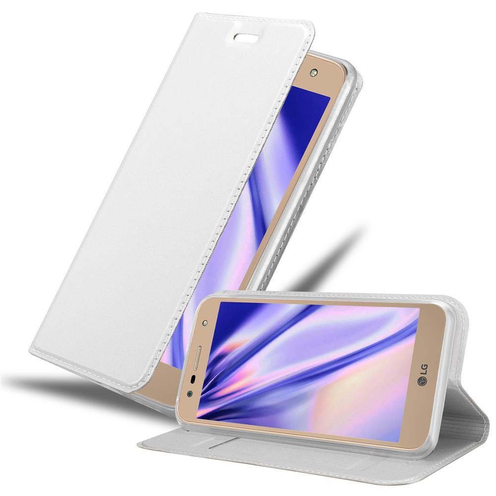 Cadorabo Handyhülle für LG X POWER 2 Hülle LG X POWER 2, Schutzhülle Hülle mit Standfunktion, Magnetverschluss und Kartenfach