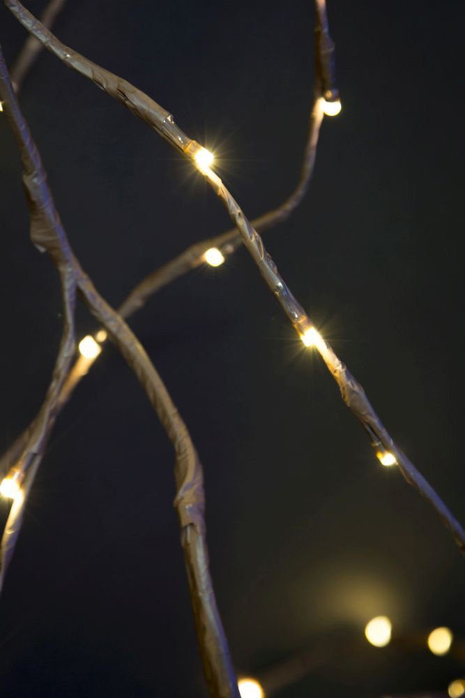 braun, variabel als Dioden aussen, LED-Lichterkette Weihnachtsdeko warmw. 240 KONSTSMIDE Lichterkranz/Lichtergirlande,