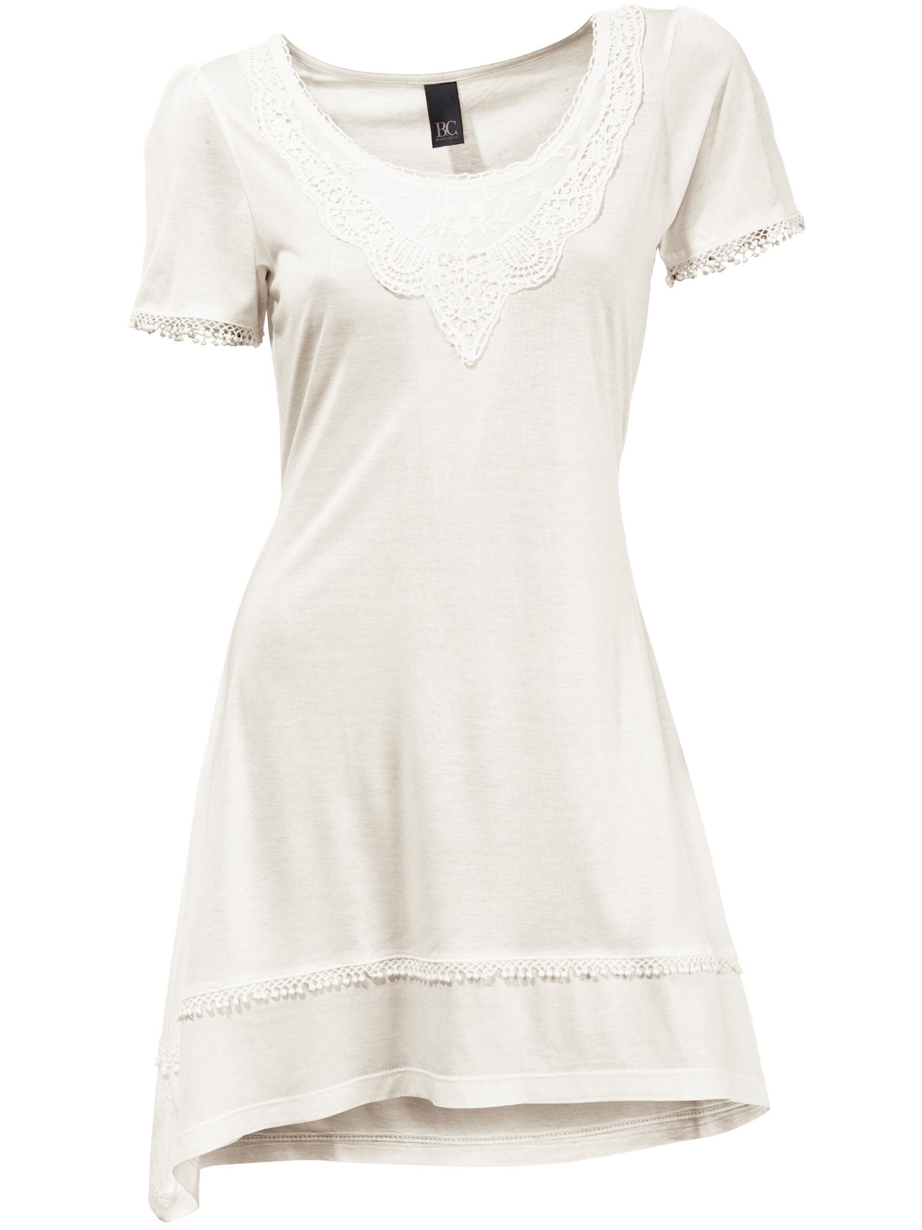 heine T-Shirt Longshirt Kurzarm