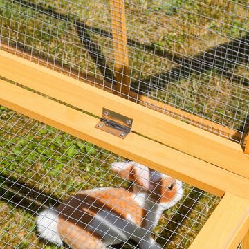 Mucola Freigehege Freigehege Hasenstall Kleintierstall Stall Käfig Freilauf Hasen Holz, Imprägniert