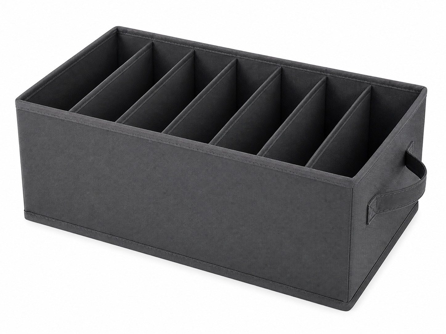 HH-Haushalt Schubladeneinsatz Schubladen Organizer 42x30x22 cm – Aufbewahrungsbox 7 Fächer