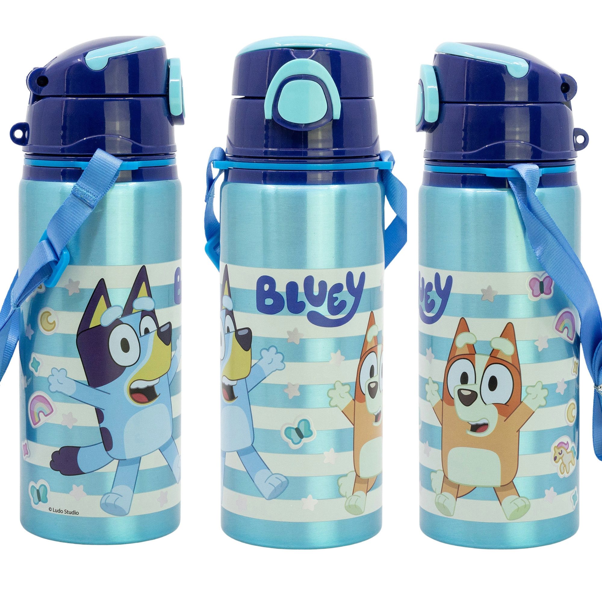 Trinkflasche Bluey Bingo Kinder Aluminium Wasserflasche Flasche 730 ml