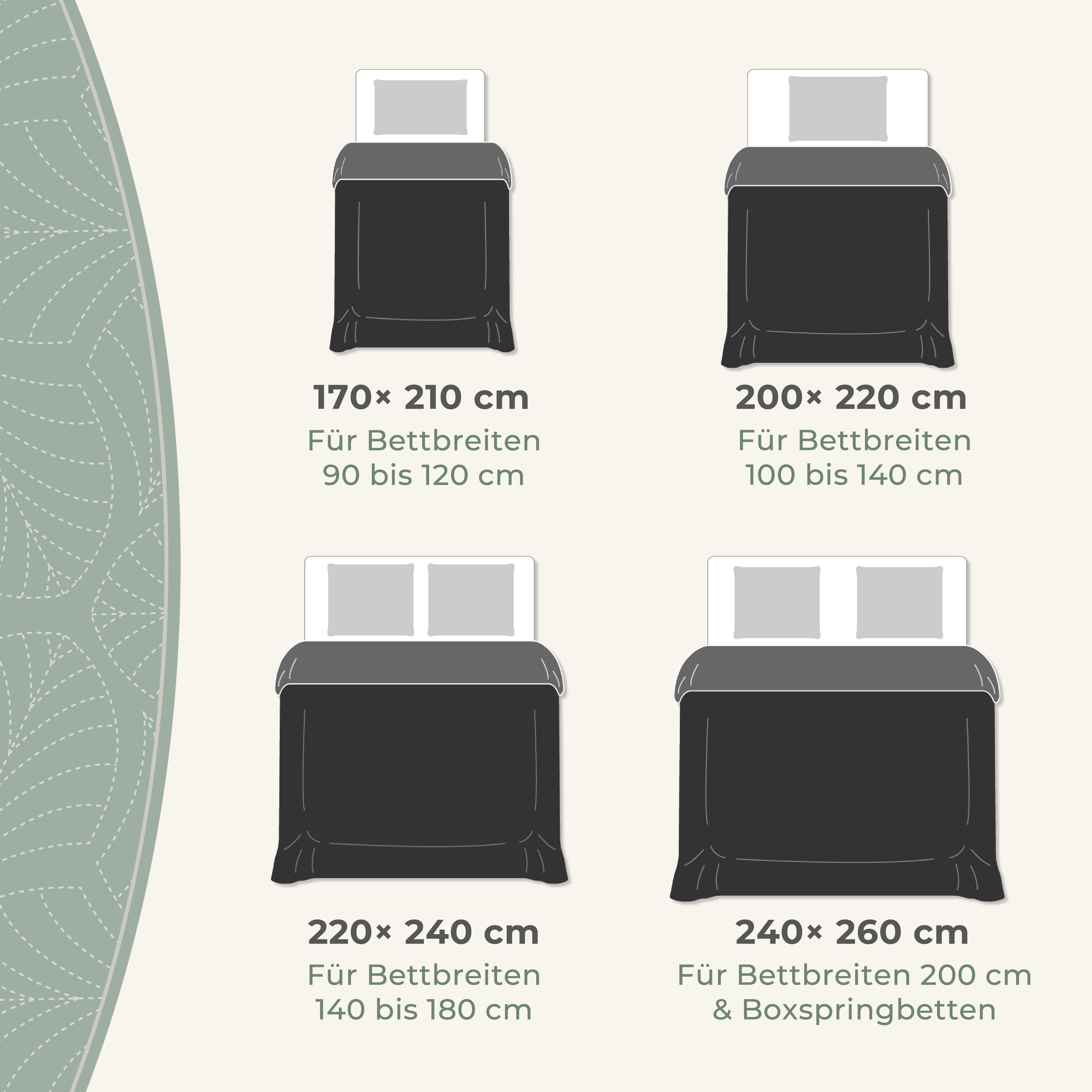 Gräfenstayn Tagesdecke Gräfenstayn Premium Tagesdecke mit nahtloser Steppung & Blatt-Design, Gräfenstayn Premium Tagesdecke mit nahtloser Steppung & Blatt-Design