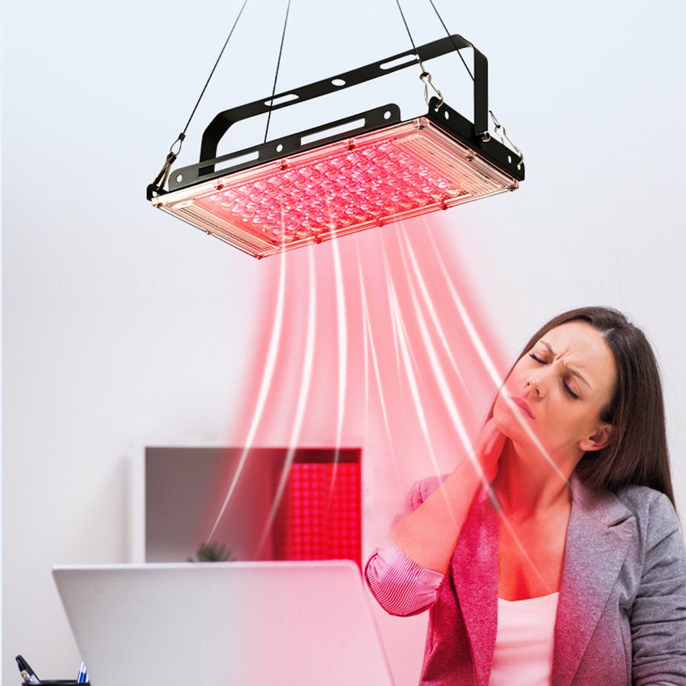 Infrarotlampe Rotlichtlampe mit Ständer,96 LEDs Infrarotlampe,660Nm & 850Nm