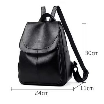 SHG Cityrucksack ⌂ Rucksack Freizeitrucksack Tagesrucksack Damenrucksack (Farbe: schwarz), Freizeit Reise Sport Arbeit Schule Uni Konzert Shopping Festival