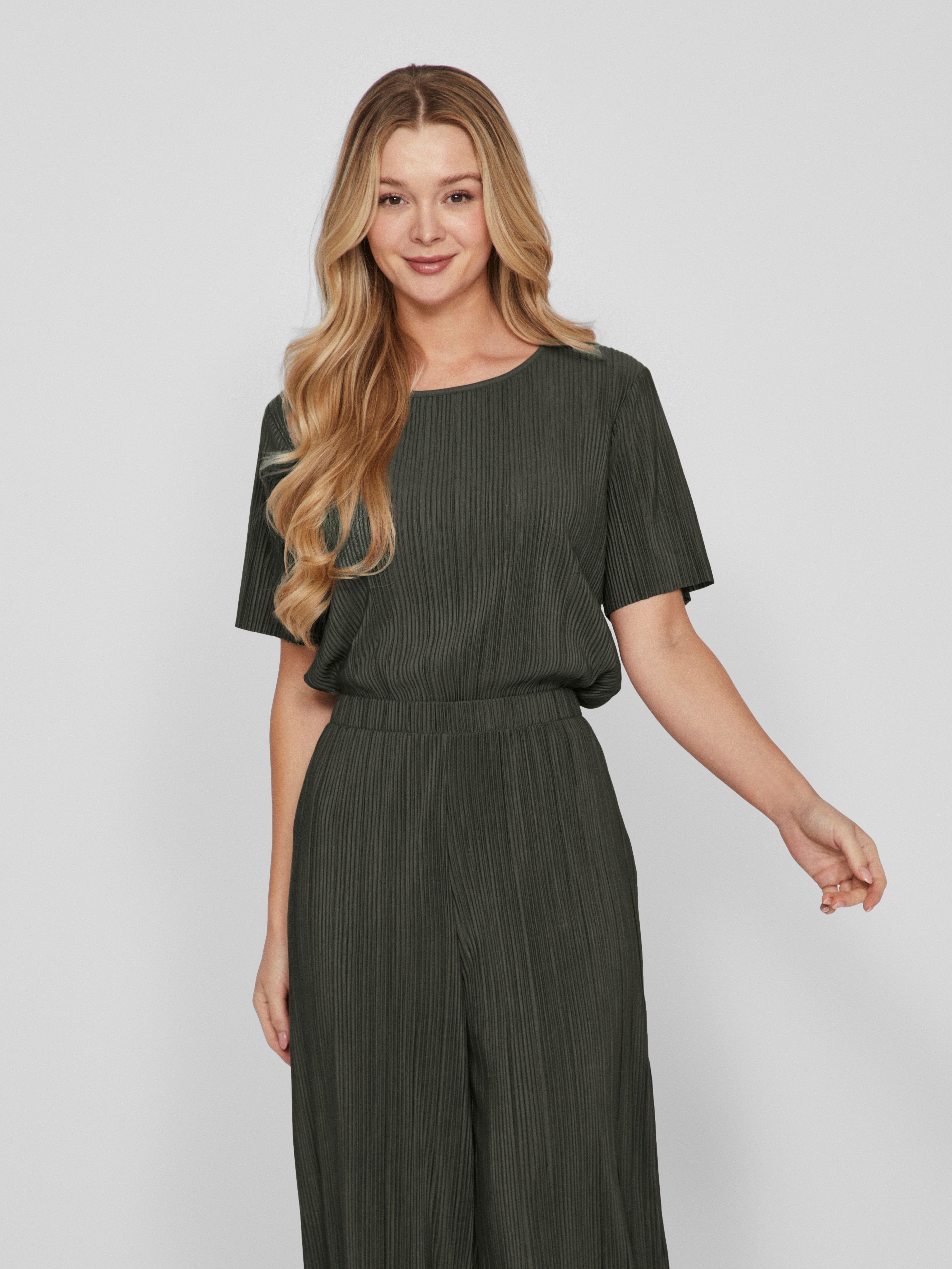 Vila Kurzarmshirt VIPLISA O-NECK S/S TOP günstig online kaufen