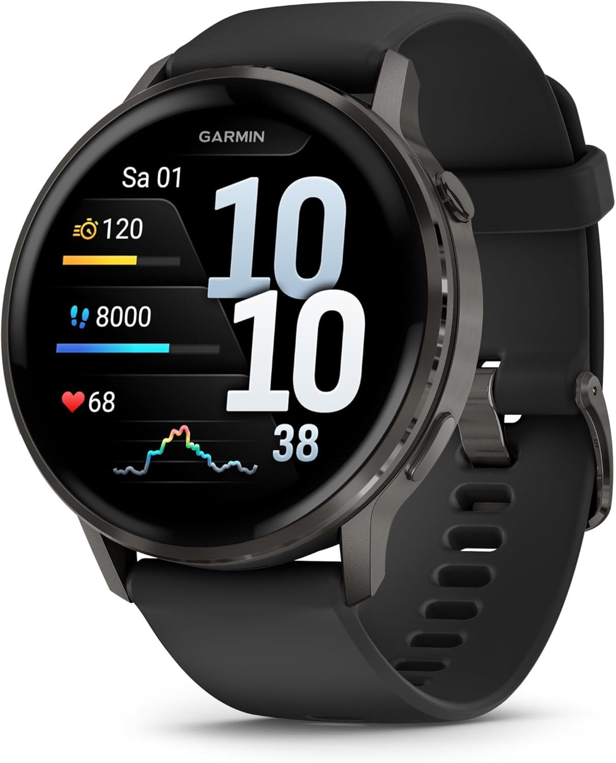 Garmin 010-03014-00 Smartwatch (3,5 cm, Andriod ios), Elegante Fitness Smartwatch mit