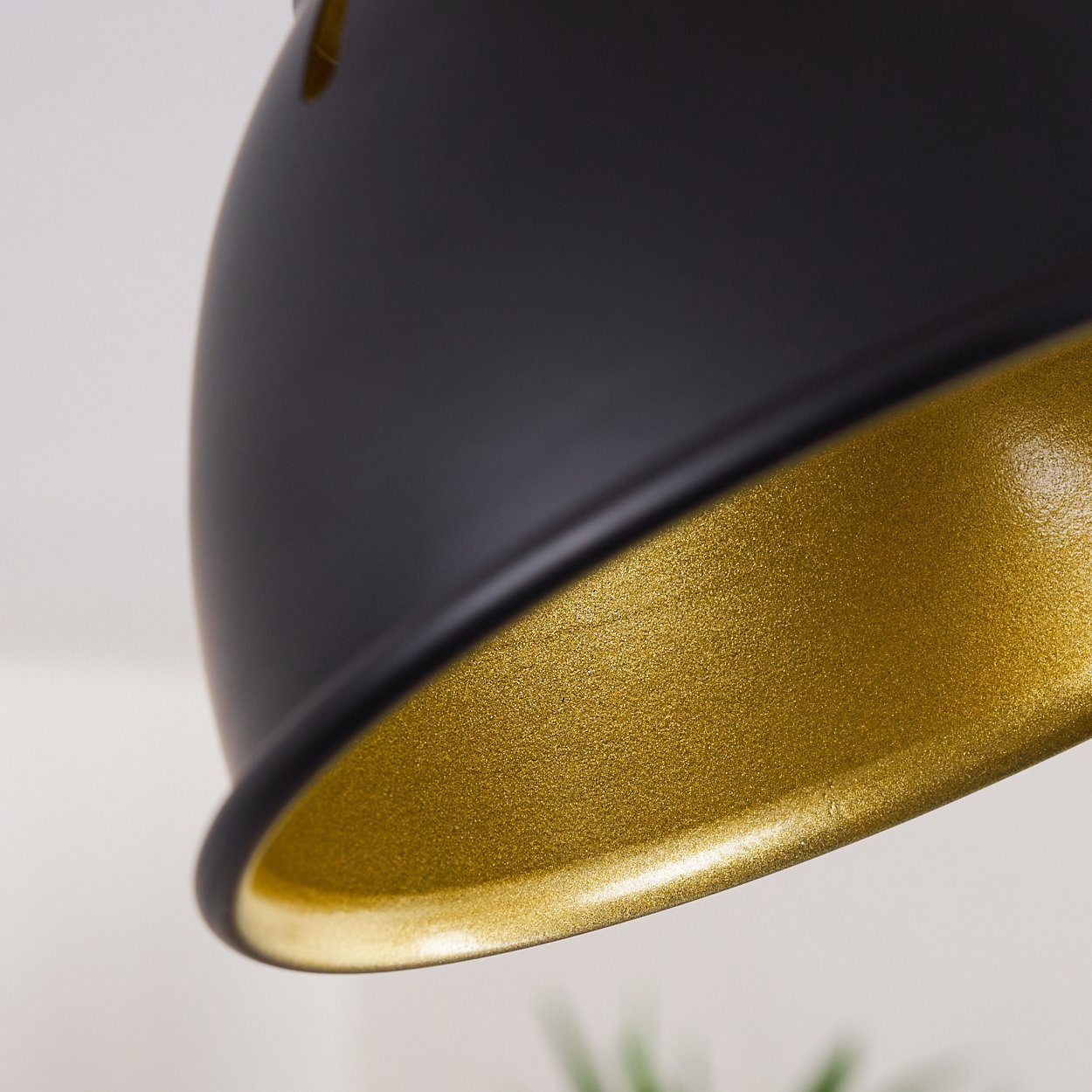 schwarz-gold »Arazane« Metall Leuchtenkopf ist Leuchtmittel, aus Deckenleuchte hofstein dreh-/schwenkbar Holz, E14, der ohne Wandlampe in und Innenwandleuchte,
