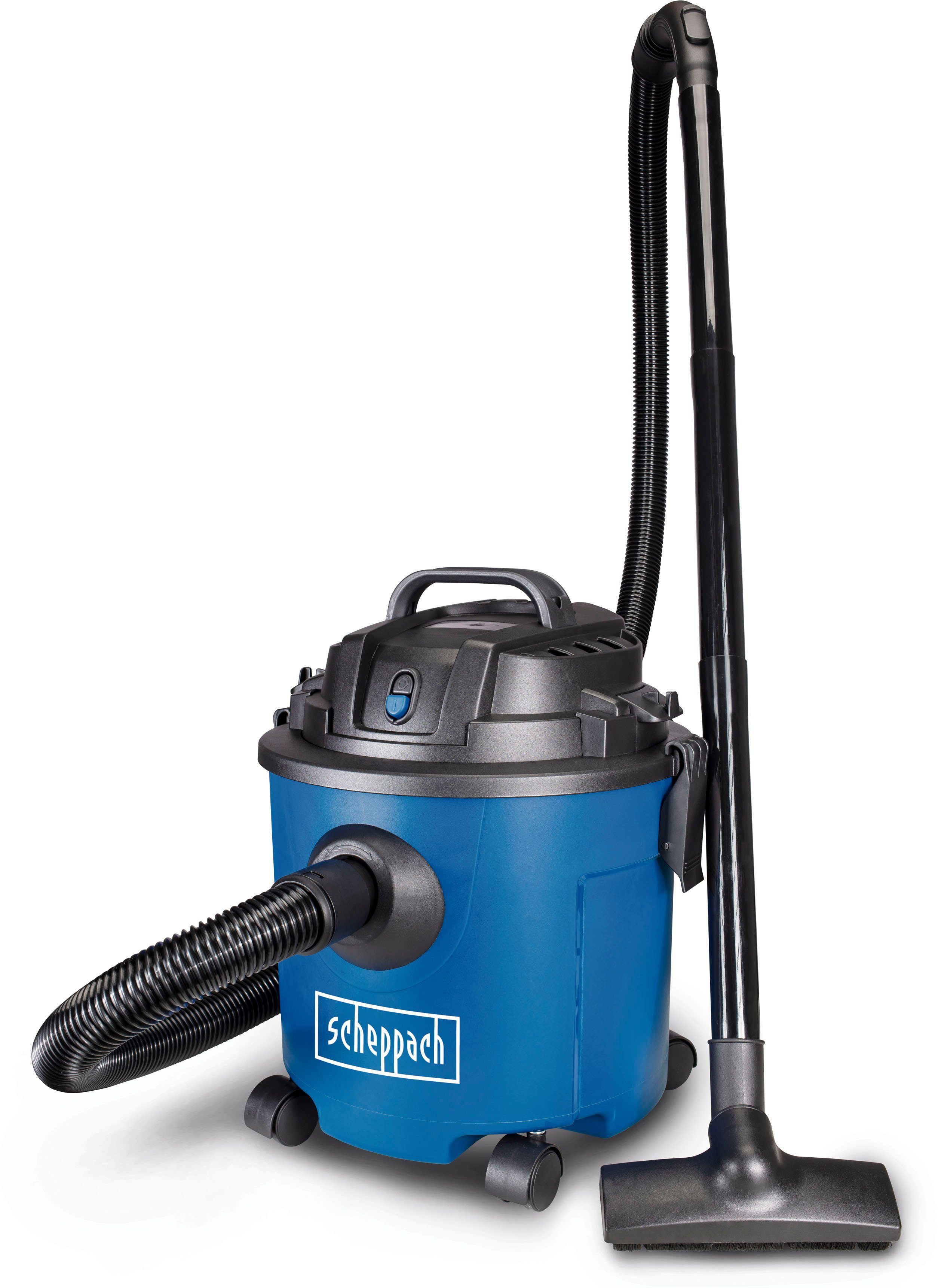 Scheppach Nass-Trocken-Sauger NTS 16, 1200 W, 16L, 20kPa, mit Zubehör, 3m Kabel, 1,8 m Saugschlauch
