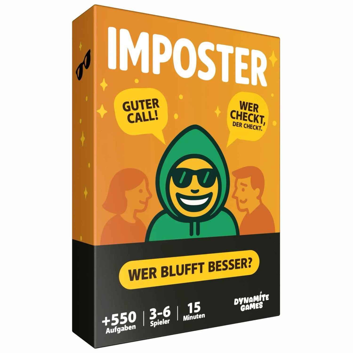 Denkriesen Spiel DYNAMITE GAMES® - Imposter "Bluffen, Raten & Lachen - Wer ist der...