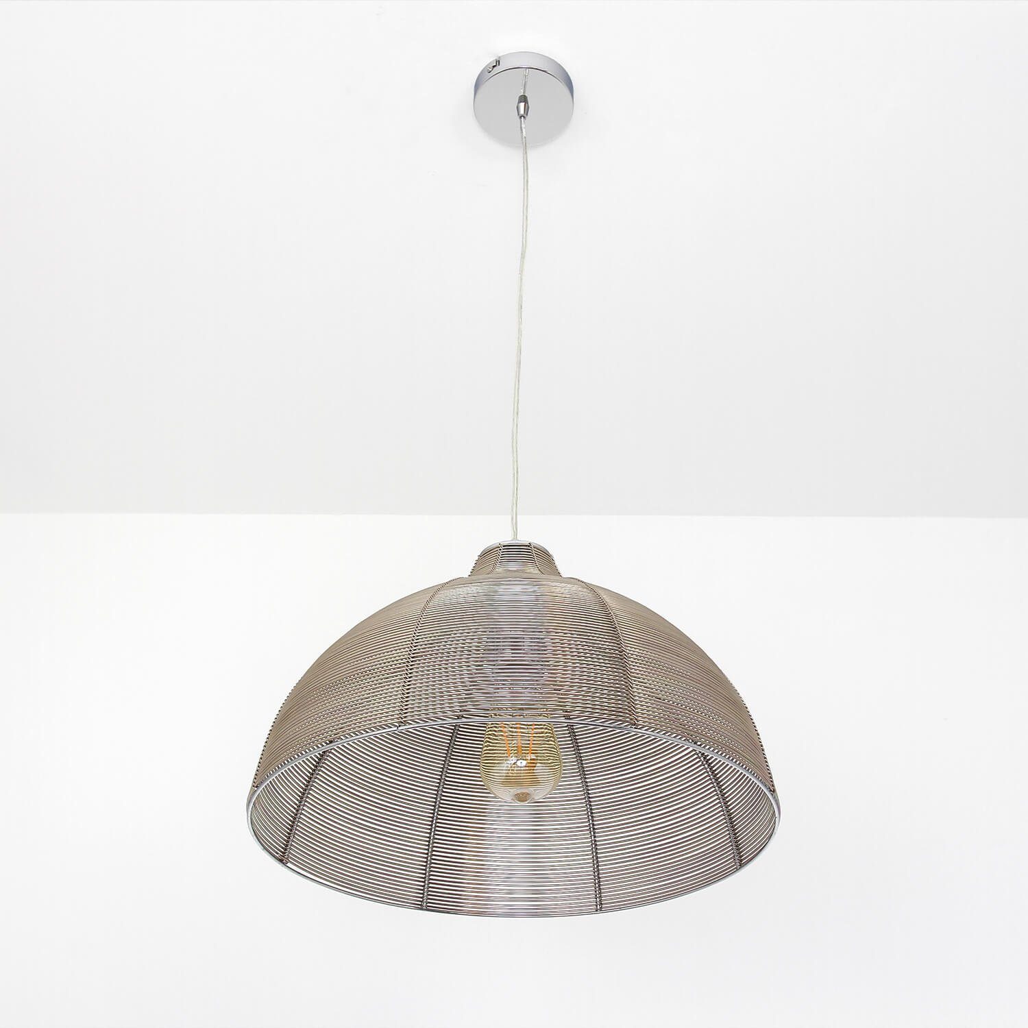 Licht-Erlebnisse Pendelleuchte OZ, ohne Leuchtmittel, Esszimmer in Pendellampe Design Lampe Küche Hängeleuchte Braun