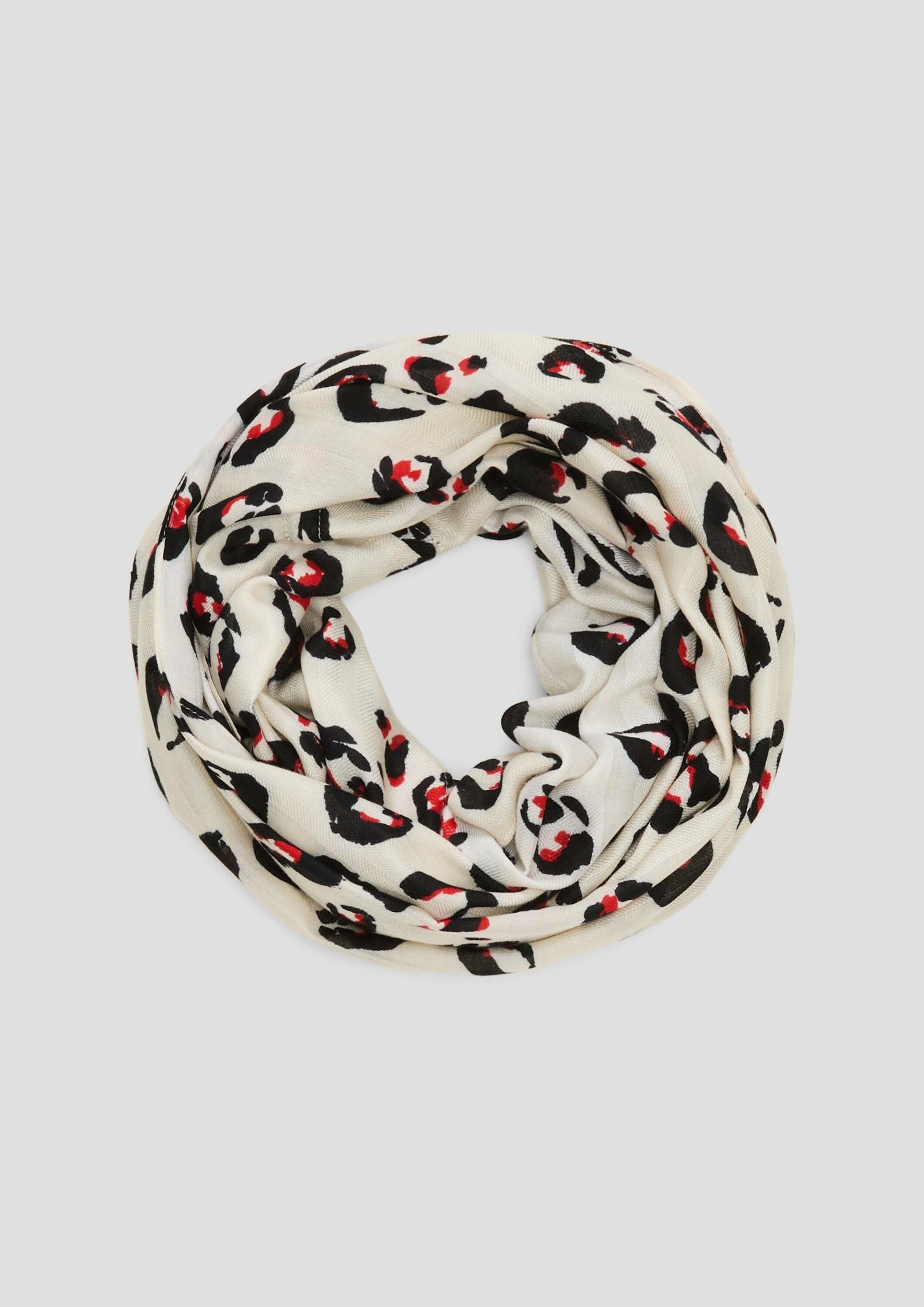 s.Oliver Loop Snood, Loop-Schal mit Fischgrat-Struktur günstig online kaufen