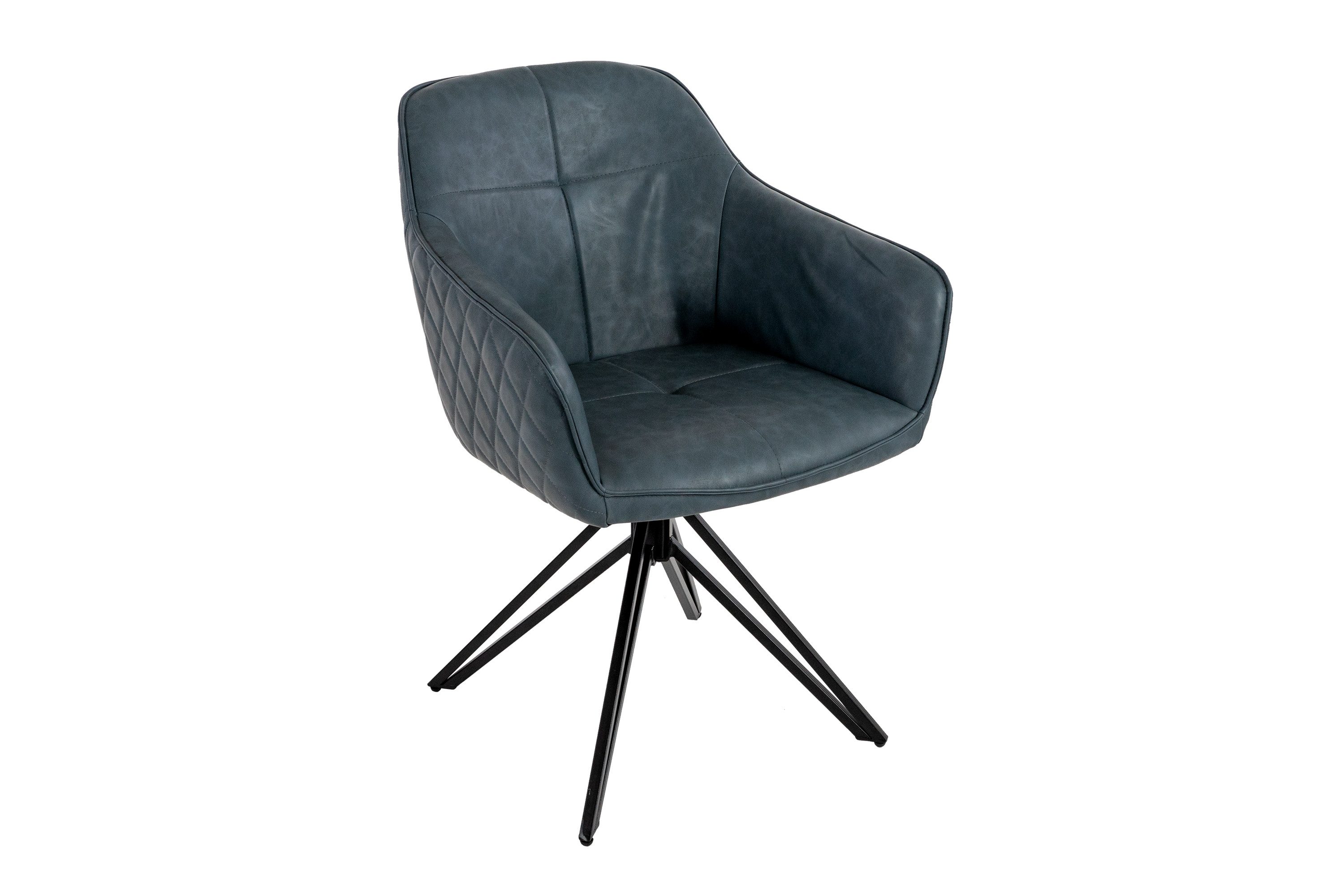 SAM® Drehstuhl Riveria, Drehstuhl, Kunstlederbezug, Metallgestell schwarz