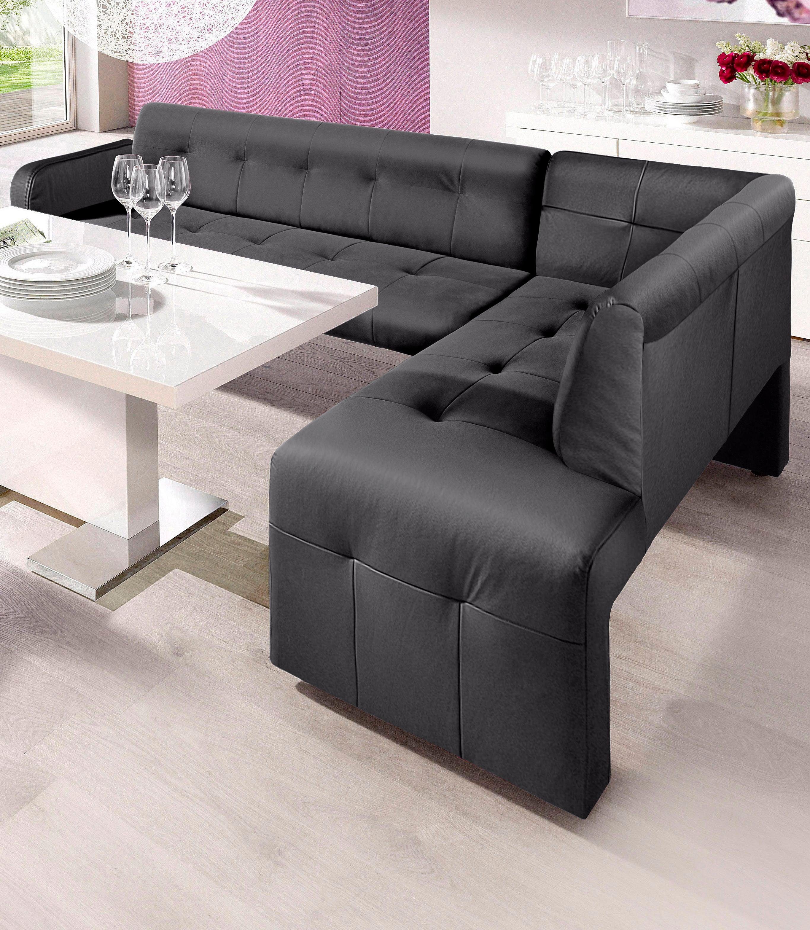 exxpo - sofa fashion Essbank Barista, bequem und elegant, hohe Bodenfreiheit, Eckbank Barista bequem und elegant, hochwertige Detailverarbeitung