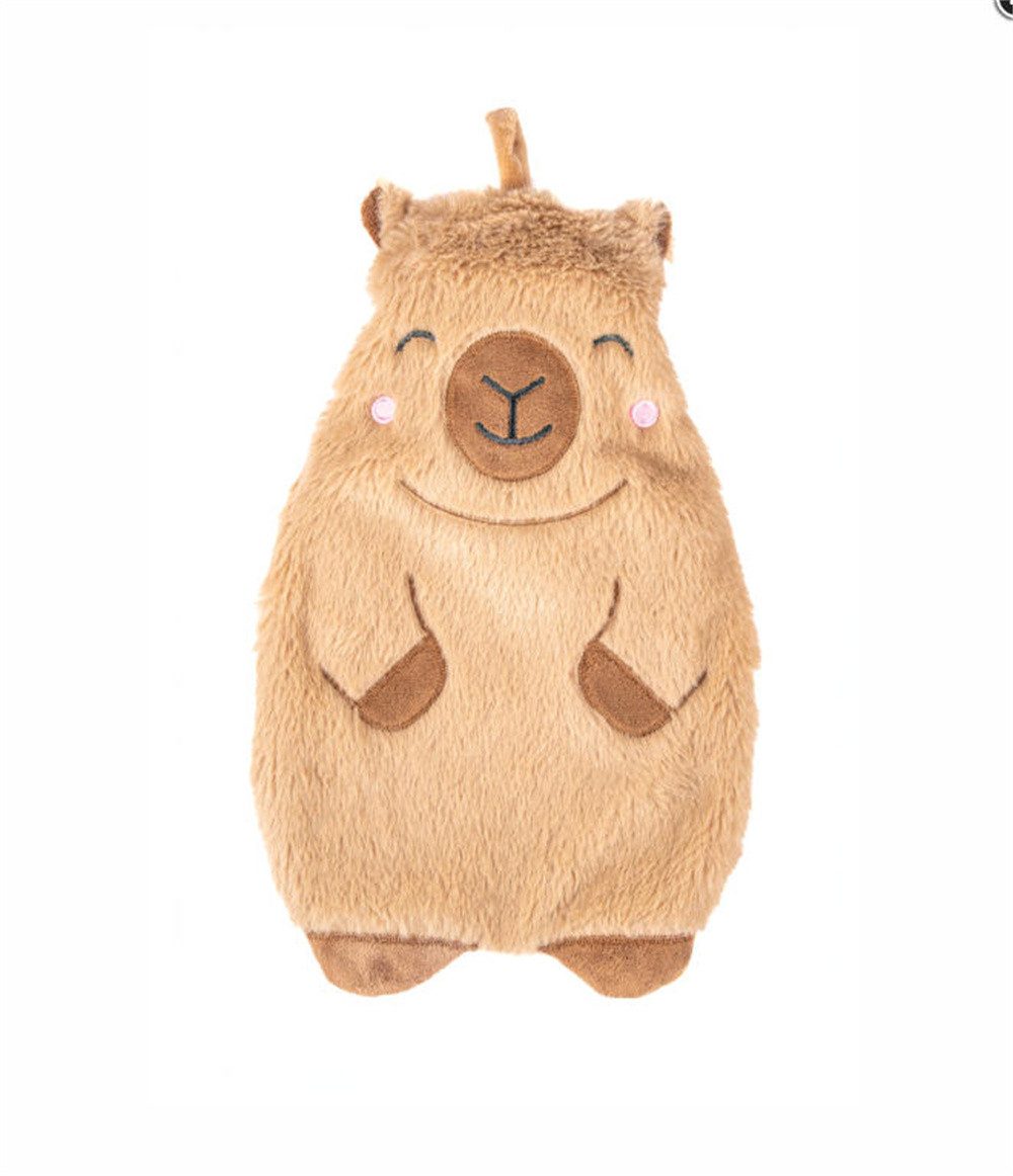Sass & Belle Wärmflasche Capybara, (Wasserschwein, 2-tlg., Bettflasche, ca. 20 x 30 cm), perfekt für abendliches Kuscheln