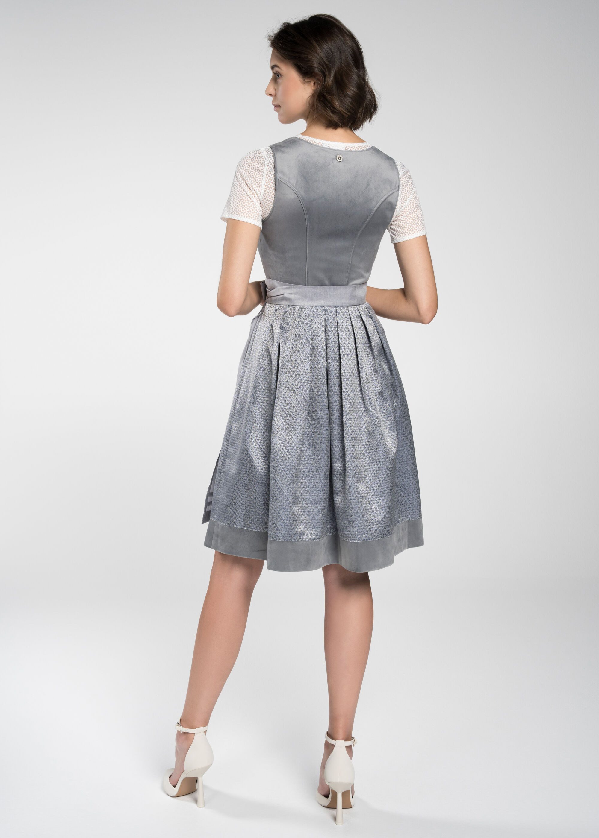 Spieth & Wensky Dirndl Dirndl "Fiedler" (1-tlg) Hochwertiges Samtoberteil