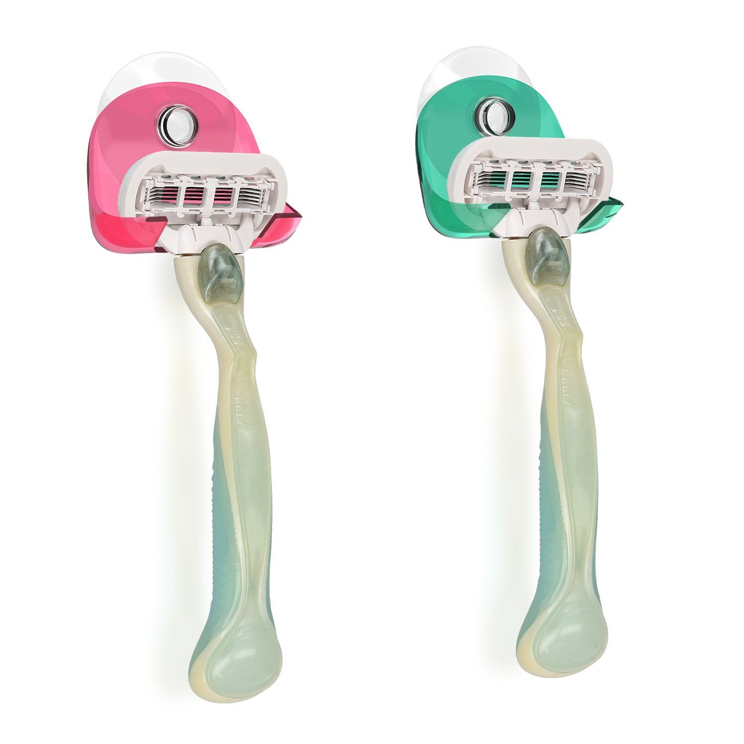 Rasier-Set 2x Saugnapf Halterung für Rasierer