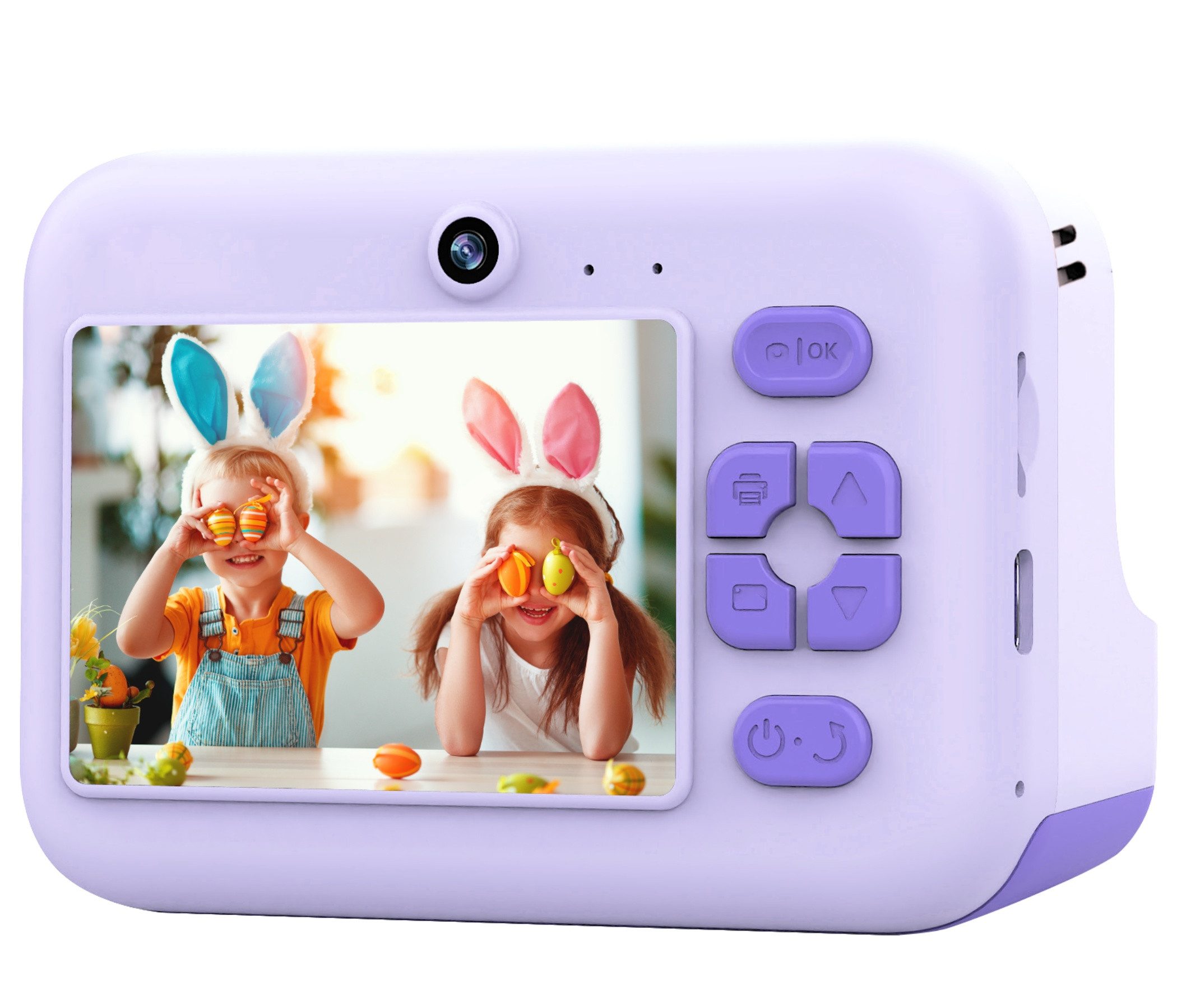 Blossom Digitalkamera Kinder Kamera 1080P 2,4" Display Kinder ab 3 Jahre Kinderkamera (48 MP, inkl. Front- & Rückkamera, Bluetooth-Druck, 1080P Video,MP3, Spiel – Bild 5 von 5