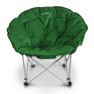 Navaris Campingstuhl Moon Chair Faltsessel rund XXL - Outdoor Klappstuhl mit Tasche (1 St)