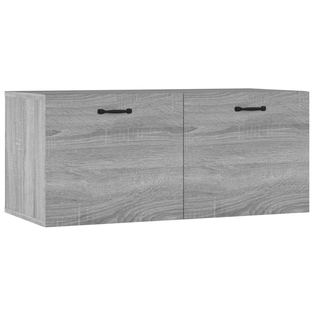 Holzwerkstoff, Grau 80x35x36,5 cm 1-tlg. Regal Sonoma vidaXL Wandschrank