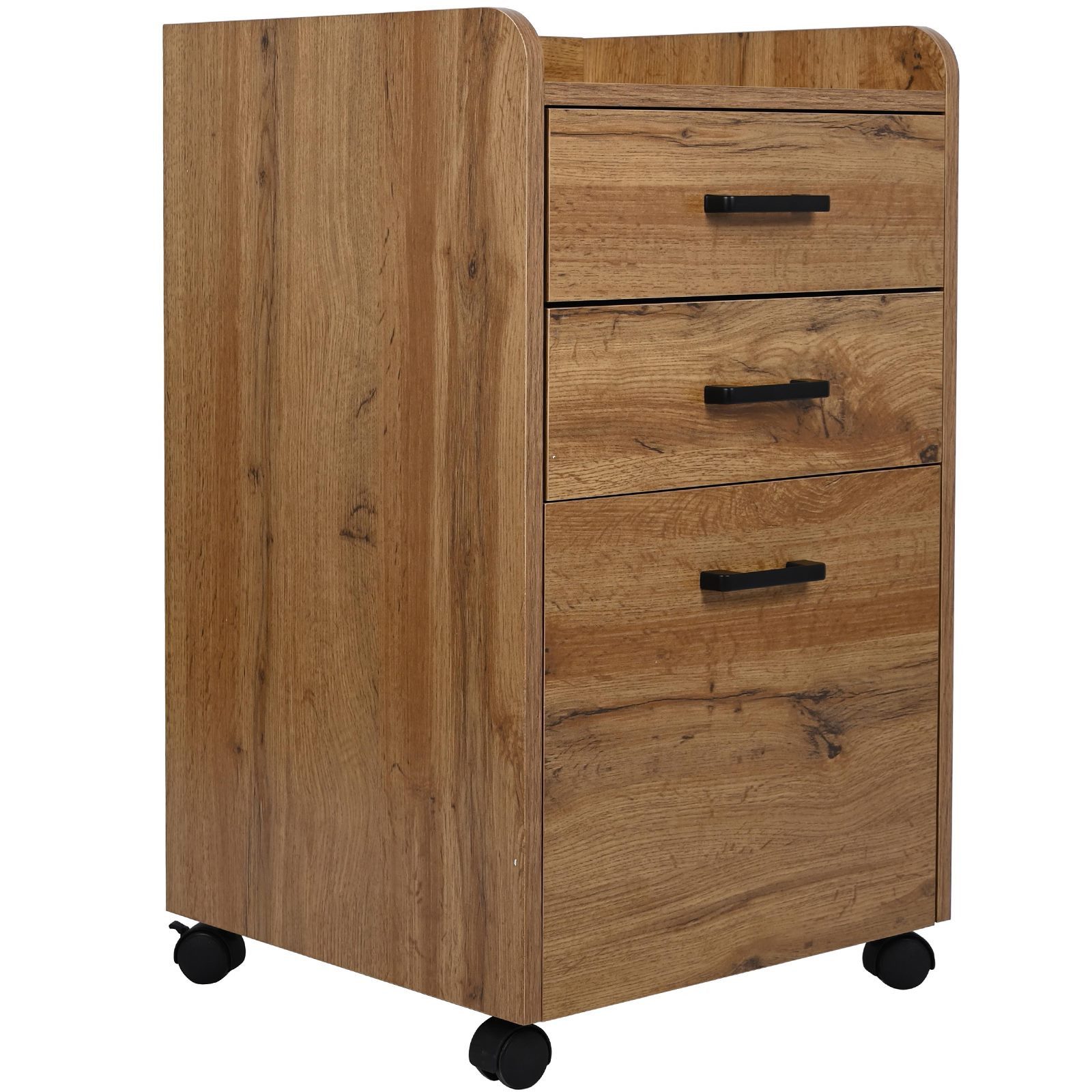 BEGRYF Rollcontainer Erlefarben 40 x 42 x 72 cm, mit 3 Schubladen, auf Rollen