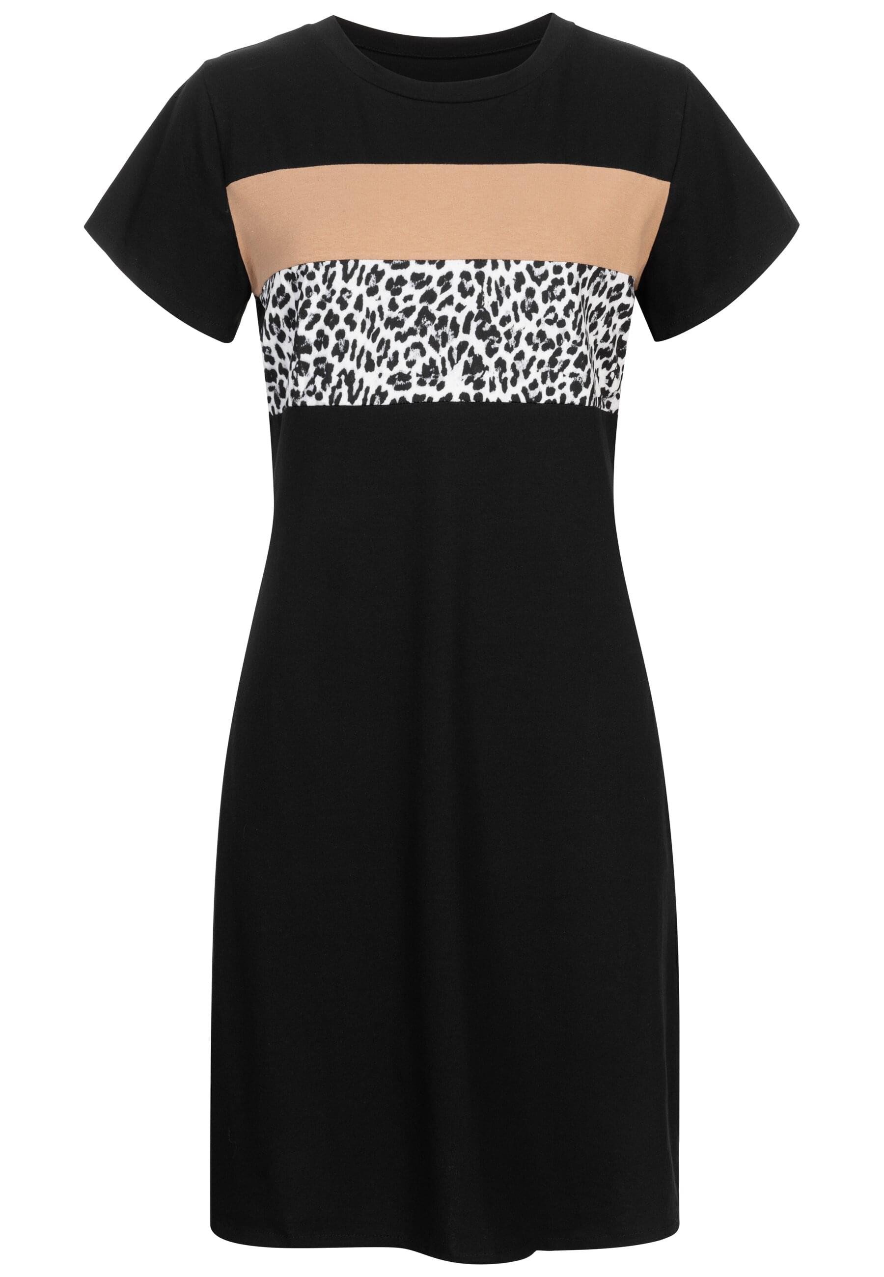 CLOUD 5IVE Shirtkleid CLOUD 5IVE T-Shirt Dress Colorblock (1-tlg)