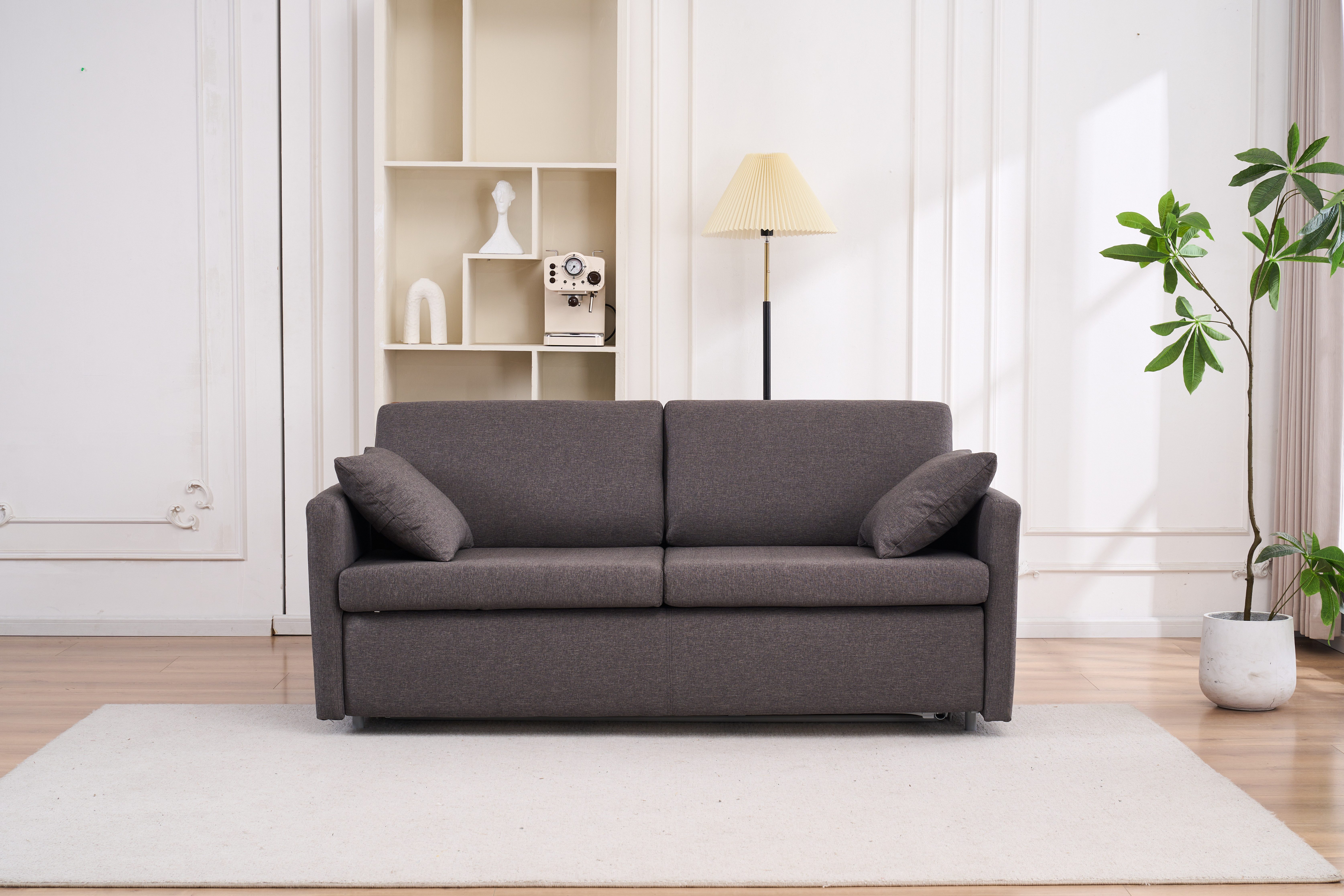 ATLANTIC home collection Schlafsofa Robin, B: 168cm, mit Matratze und Zierkissen, Dauerschläfer