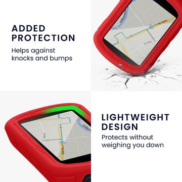 kwmobile Bumper kwmobile Hülle für Garmin Edge 840 / Edge 540, Silikon GPS Fahrrad Case Schutzhülle - in Rot