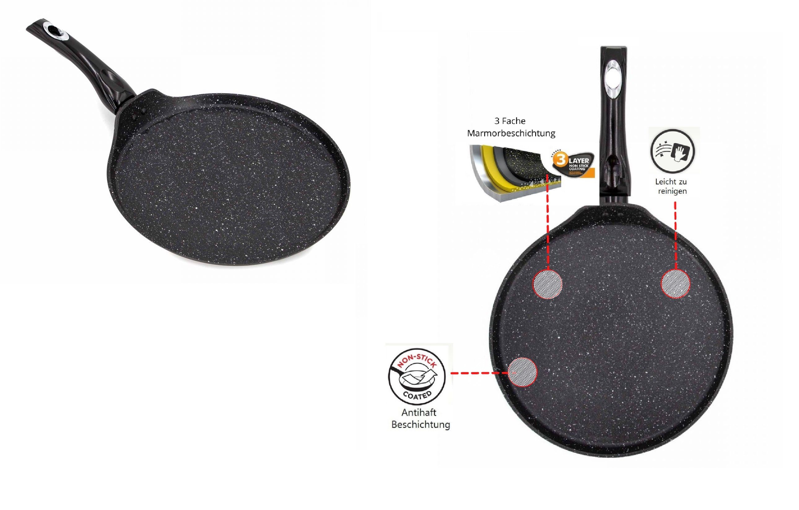 Cheffinger Crêpepfanne Crepespfanne Pfannkuchen Pancake Ø28cm Induktion Cheffinger CF-FAP 28, Material: Aluminium | Crepepfannen