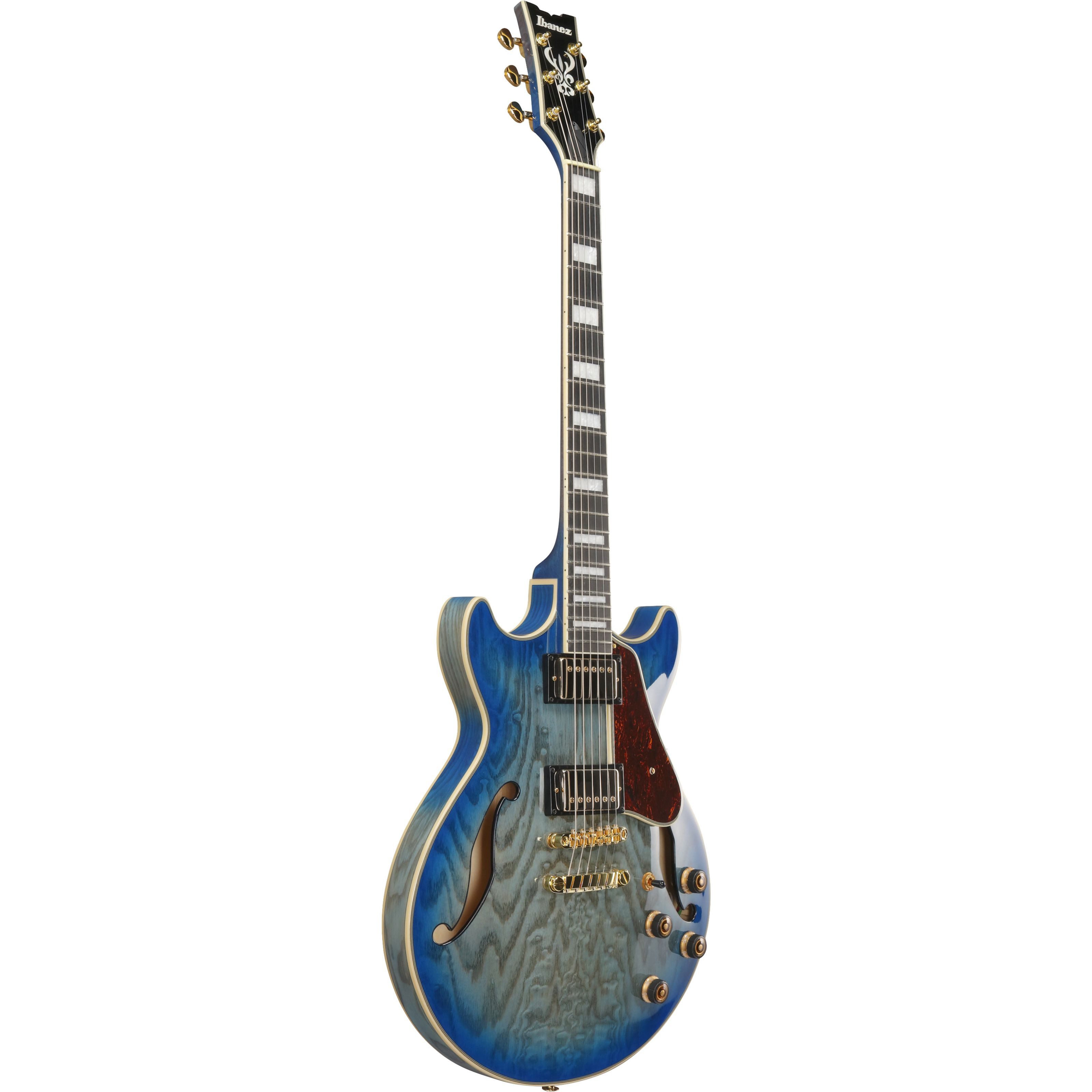 Ibanez E-Gitarre, Artcore AM93QA-JBB Jet Blue Burst - E-Gitarre