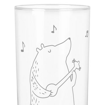 Mr. & Mrs. Panda Glas 200 ml Bär Lied - Transparent - Geschenk, Wasserglas, Wasserglas mit, Premium Glas, Magische Gravuren