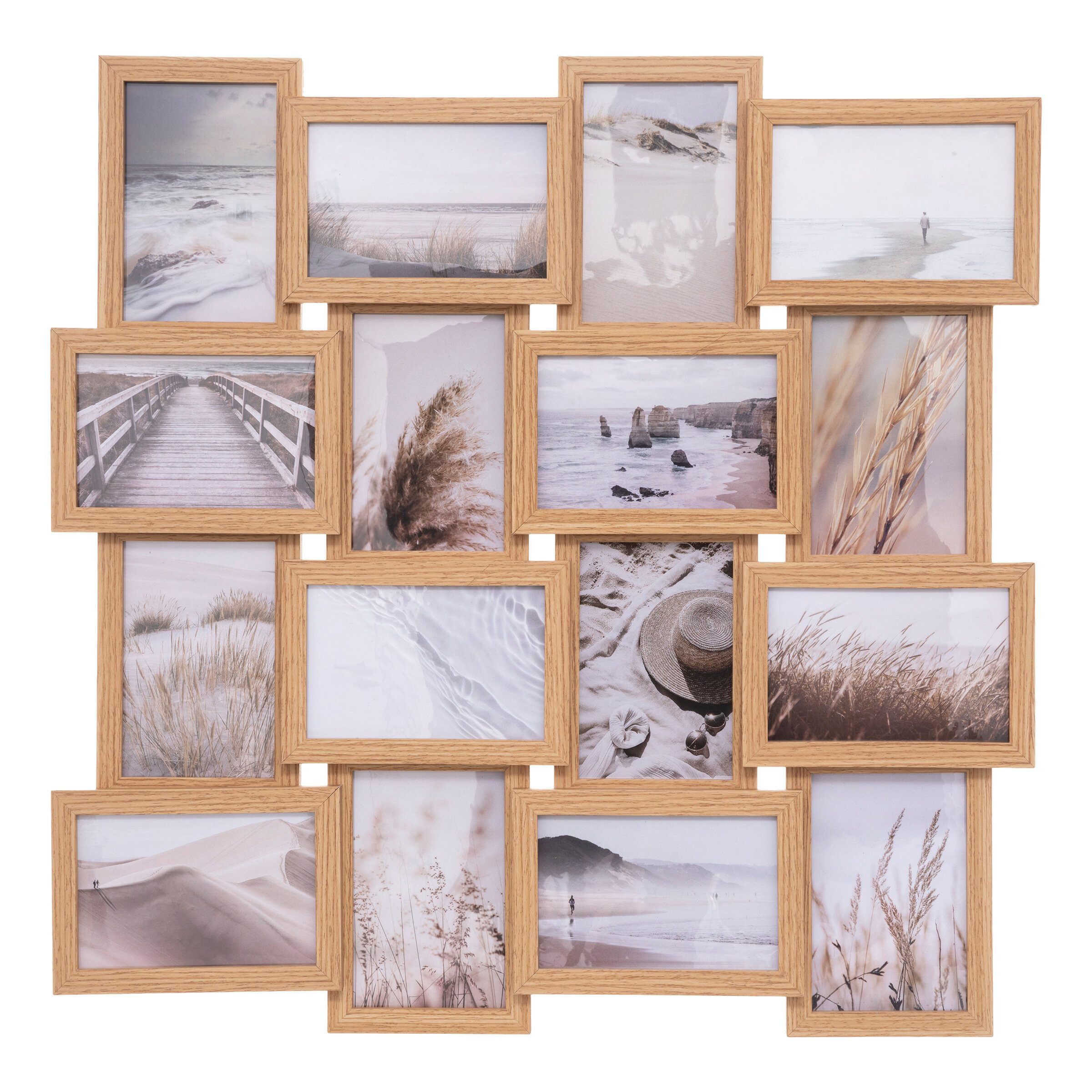 Atmosphera Créateur d'intérieur Bilderrahmen Multirahmen für 16 Fotos MIA, 55,5 x 55,5 cm, (einzeln)