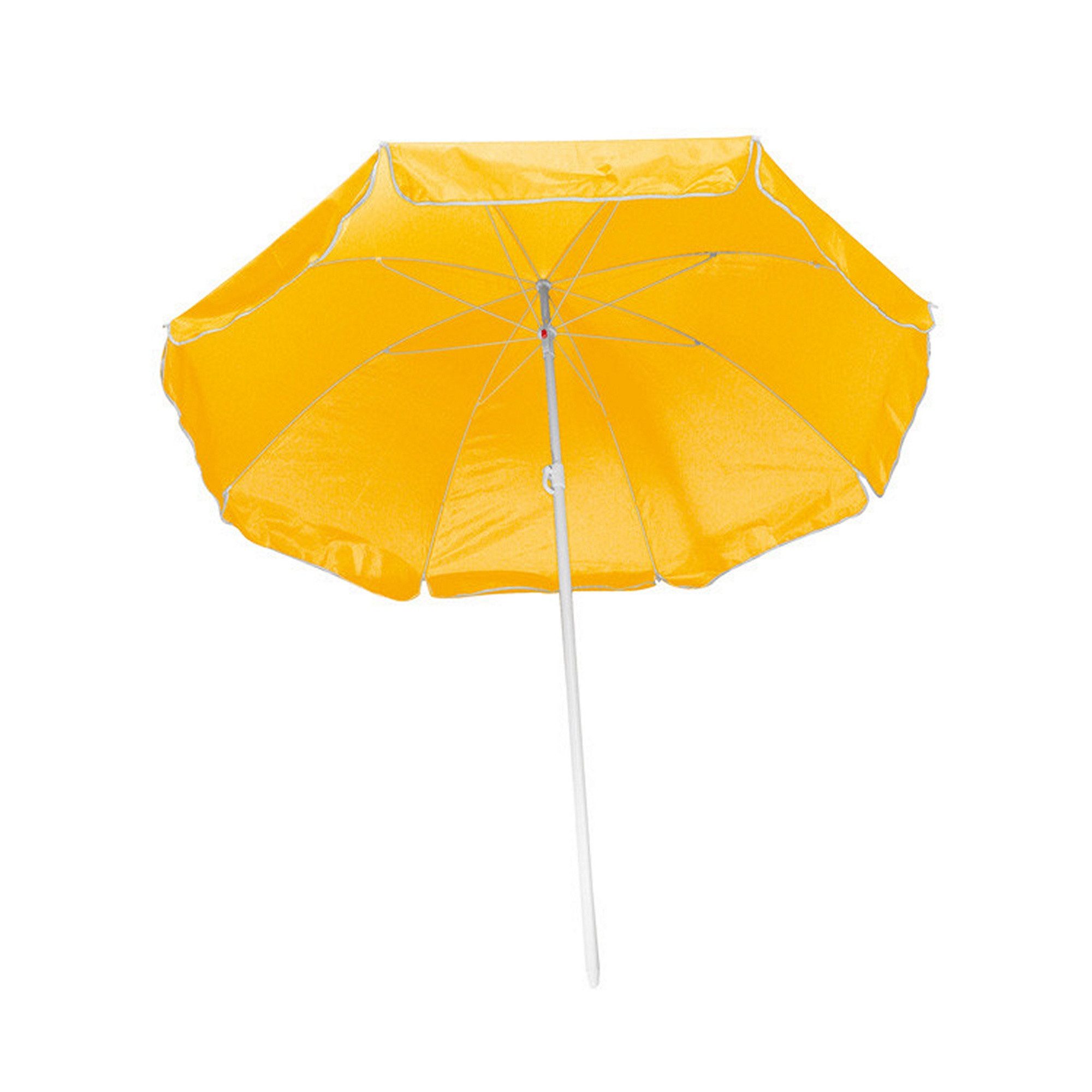 Sonnenschirm Strandschirm / Sonnenschirm / stufenlos verstellbar / Farbe: gelb