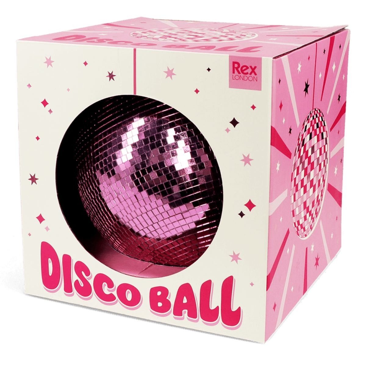 Rex London Dekokugel Discokugel Pink Ø 20 cm – Spiegelkugel für Partys & Deko