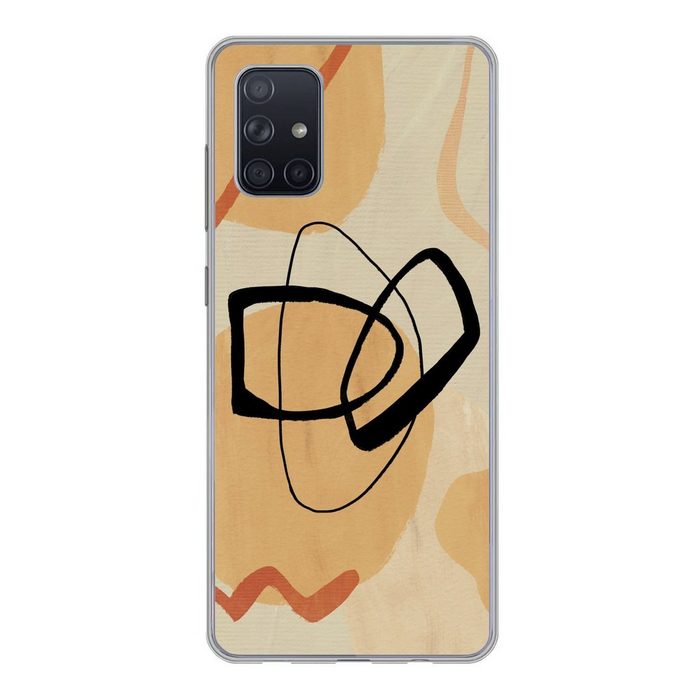 MuchoWow Handyhülle Kunst - Geometrische Formen - Abstrakt Handyhülle Samsung Galaxy A51 5G Smartphone-Bumper Print Handy