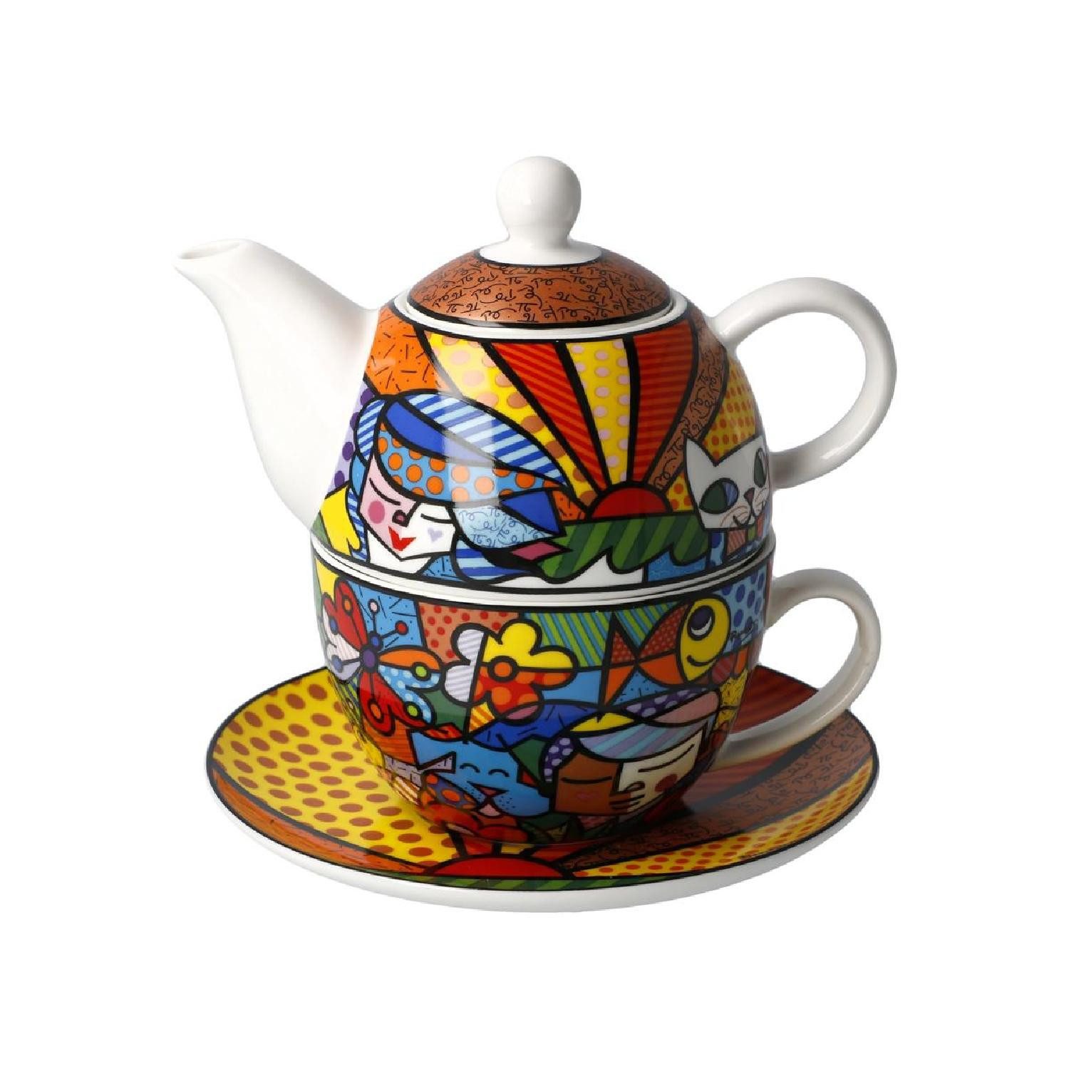 Goebel Kanne Goebel Romero Britto - Garden - Tea for One