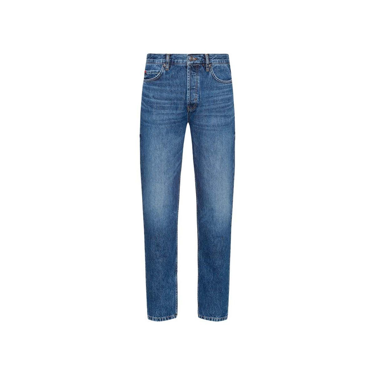 mittel-blau 5-Pocket-Jeans (1-tlg) HUGO