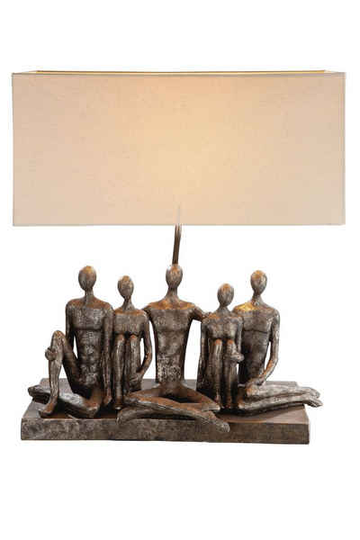 GILDE Tischleuchte GILDE Lampe Group - grau - H. 55cm x B. 46cm