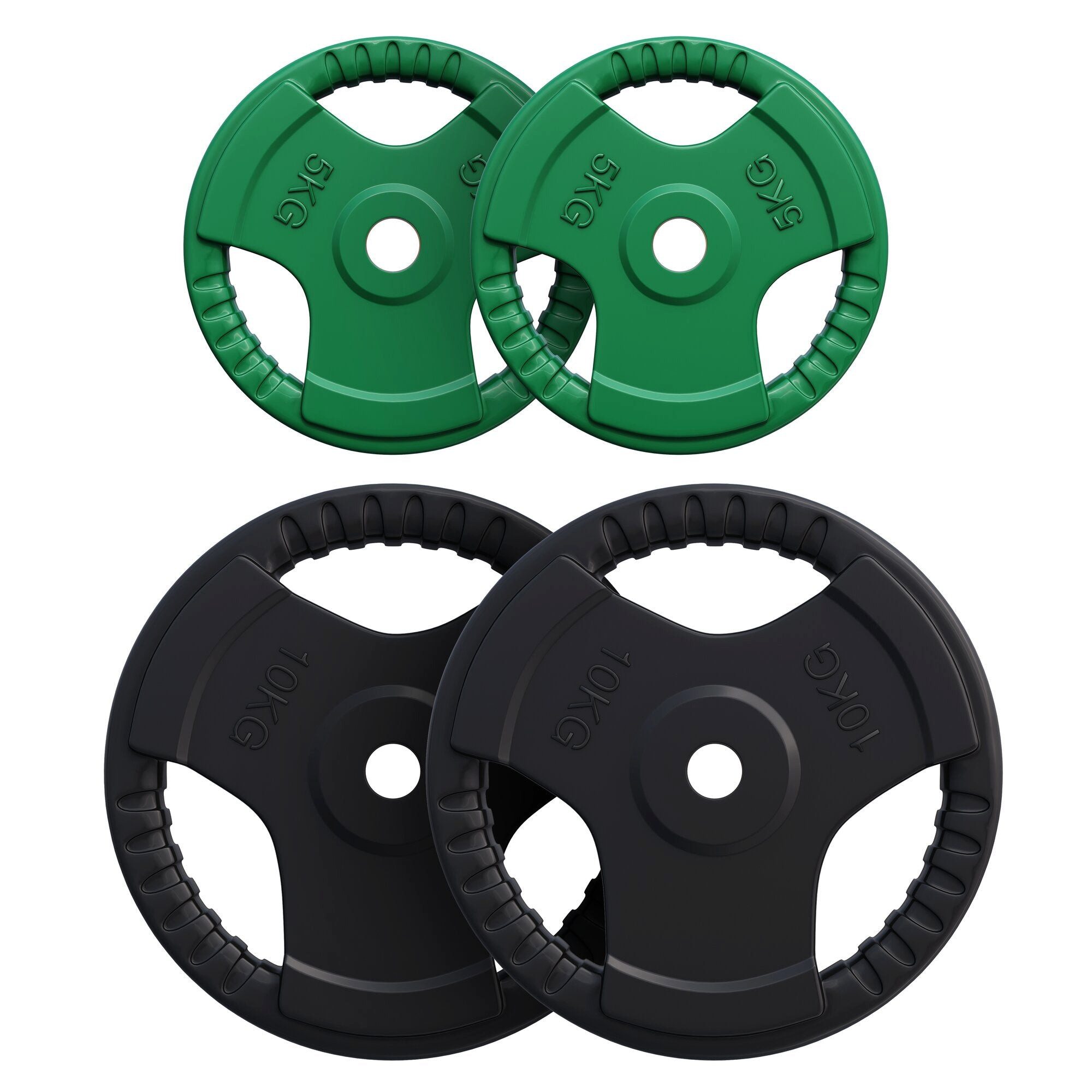 GORILLA SPORTS Hantelscheibe Hantelscheibe 30/31 mm Gummi Gripper 1,25-25 KG, 30 kg