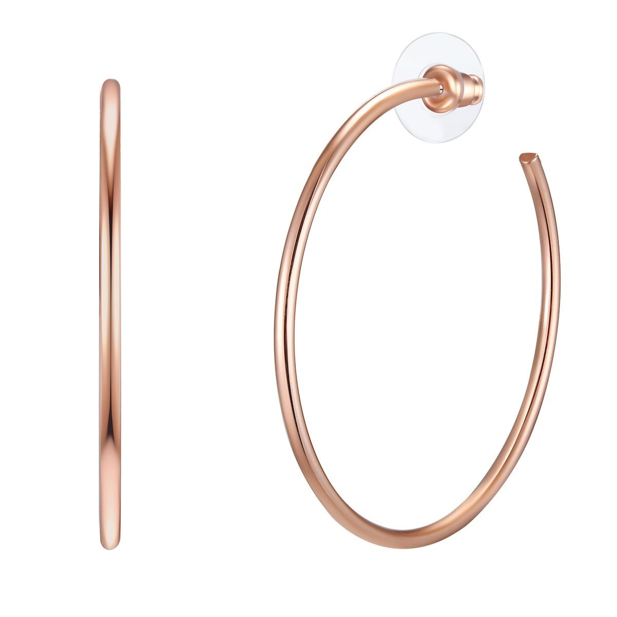 Lulu & Jane Paar Creolen roségold günstig online kaufen