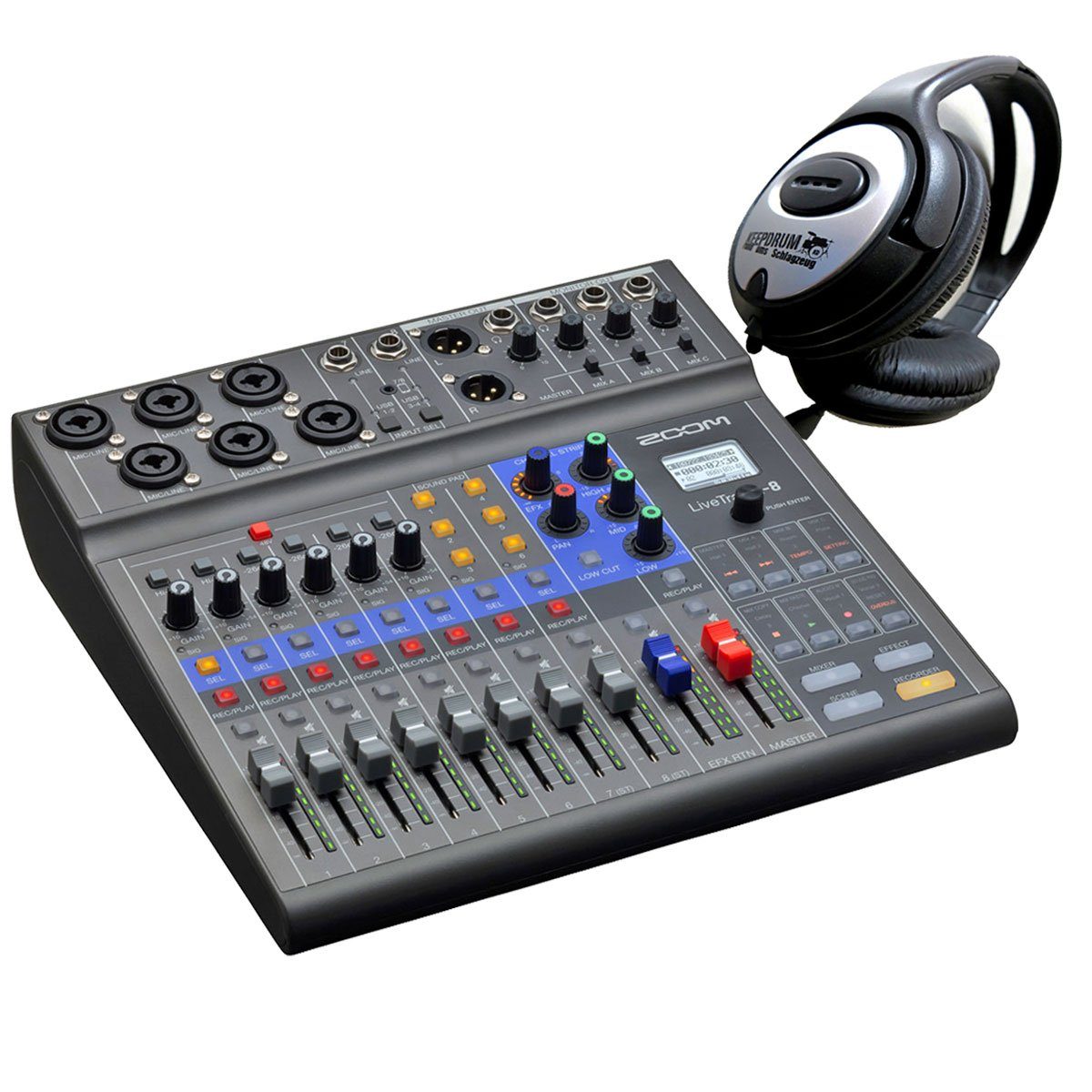 Zoom Audio Mischpult »Zoom LiveTrak L-8 Podcast-Mischpult + Kopfhörer«  online kaufen | OTTO