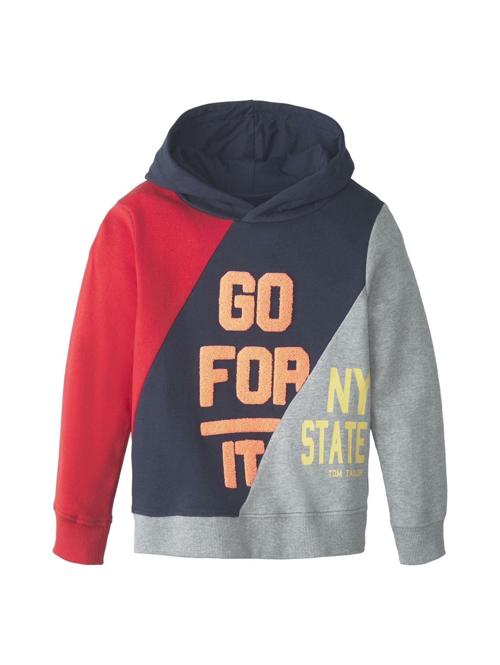 TOM TAILOR Sweatshirt »Hoodie mit Colorblocking« OTTO