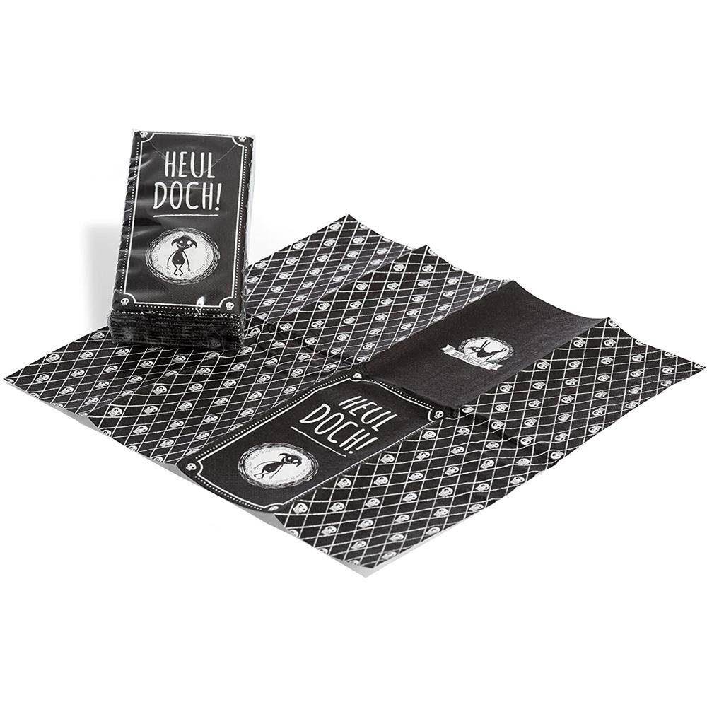 Pechkeks Papiertaschentücher Rotzlappen "Heul doch", 10er Packung, Taschentücher, Scherzartikel, Schwarzer Humor